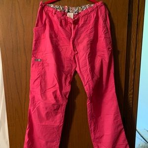 Pink scrub pants